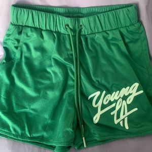 Young LA Green shorts